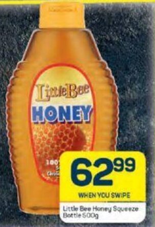 Pick n Pay Little Bee Honey Squeeze Bottle 500g offer