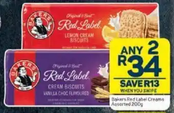 Pick n Pay Baker's Red Label Creams 200g offer