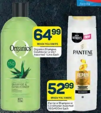 Pick n Pay Pantene Shampoo or Conditioner 360/400ml offer
