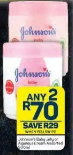 Pick n Pay Johnson's Baby Jelly offer