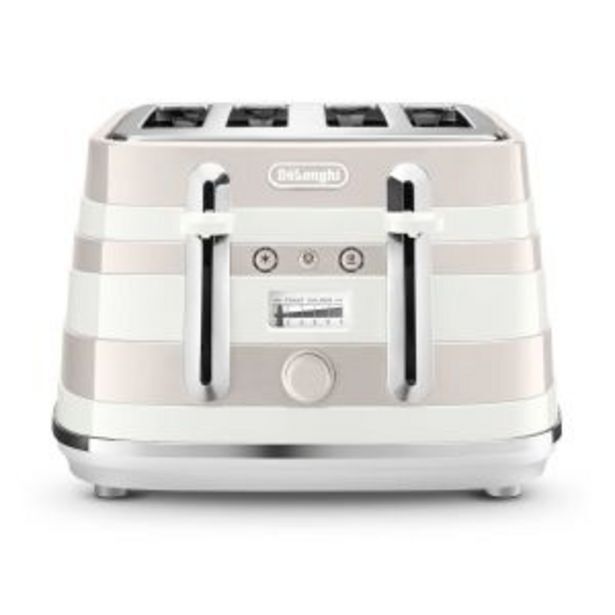 Delonghi avvolta 4 slice toaster (white) ctac4003.w offer at Hirsch's