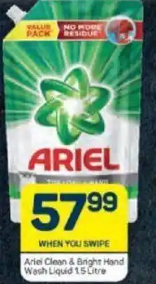 Pick n Pay Ariel Clean & Bright Hand Wash Liquid 1.5 Litre offer