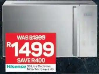 Pick n Pay Hisense 30 Litre Electronic Mirror Microwave H3 offer