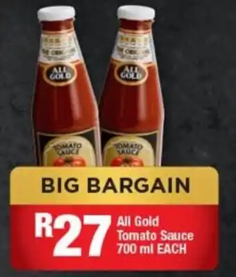 All Gold Tomato Sauce 700ml each
