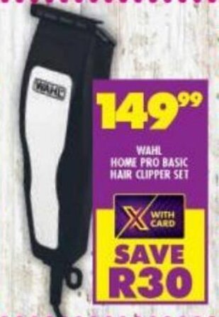 Shoprite Wahl Home Pro Basic Hair Clipper Set offer