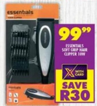 Shoprite Essentials Soft Grip Hair Clipper 10W offer