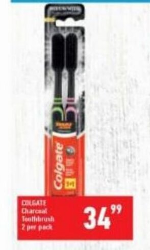 Shoprite Colgate Charcoal Toothbrush 2 per pack offer