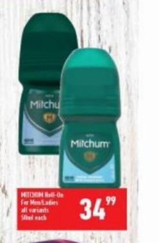 Shoprite Mitchum Roll-On offer