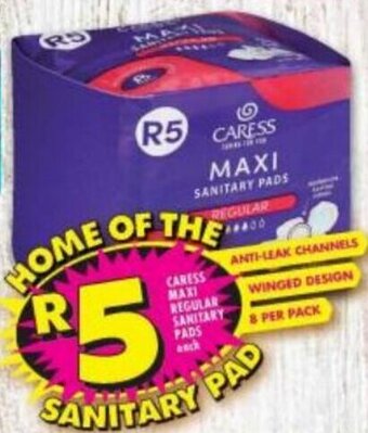 Shoprite Caress Maxi Regular Sanitary Pads offer