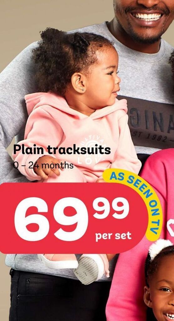Baby tracksuit offer at PEP