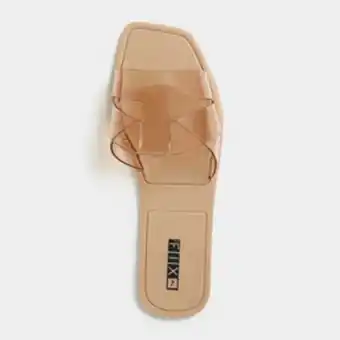 Women's natural rubber slider