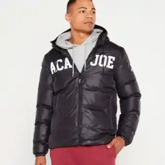 Zando Aca joe mens aca joe iridescent hooded zip thru jacket - puffer caviar offer