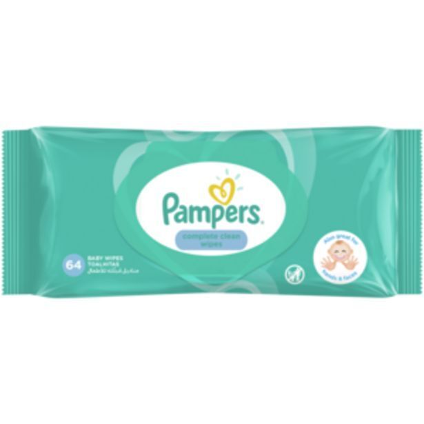 Pampers complete clean baby wipes 64 pack offer at Shoprite