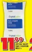 Shoprite Crystal valley vars volroom melk-1l offer