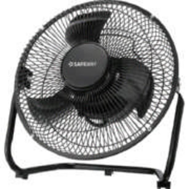 23cm high velocity metal floor fan offer at Clicks