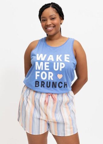 Woolworths Check cotton sleep shorts offer