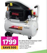 Game Ryobi 24l direct drive compressor 1.5hp offer