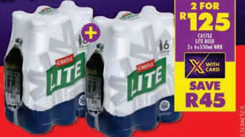 Castle Lite Beer offer at Shoprite