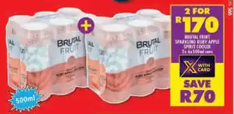 Shoprite Brutal Fruit Sparkling Ruby Apple Spirit Cooler offer
