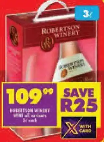 Shoprite Robertson Winery offer