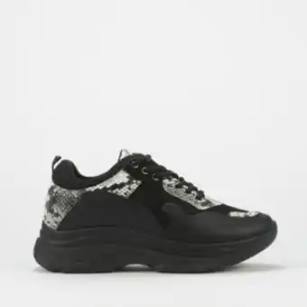 Zando Soviet l odetta suede lace up sneaker black mono offer