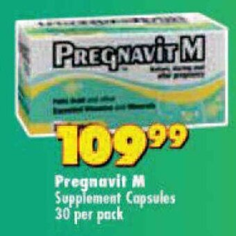 Shoprite Pregnavit M Supplement Capsules 30 per pack offer