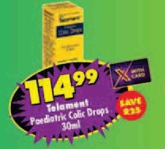 Shoprite Telament Paediatric Colic Drops 30ml offer