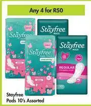Game Stayfree Pads (Assorted)-For Any 4 x 10's offer
