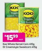 Game Koo Whole Kernel Corn 410g Or Creamstyle Sweetcorn 415g-Each offer