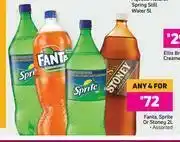 Game Fanta, Sprite Or Stoney (Assorted)-For Any 4 x 2Ltr offer
