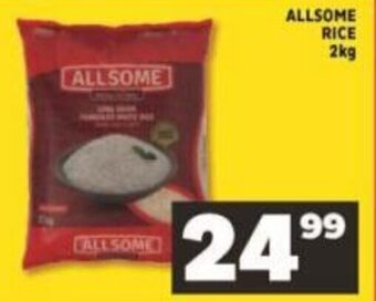 Shoprite Allsome Rice 2kg offer