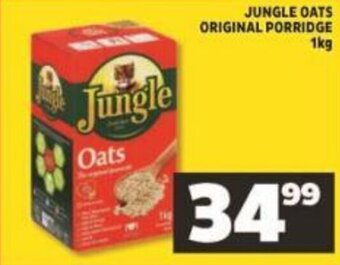 Shoprite Jungle Oats Original Porridge 1 kg offer