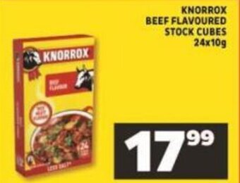 Shoprite Knorrox Beef Flavoured Stock Cubes 24x10g offer