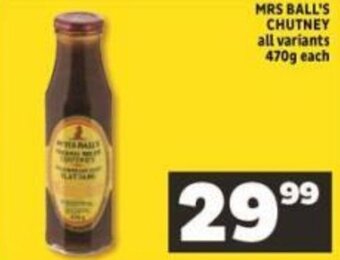 Shoprite Mrs Ball's Chutney 470g offer