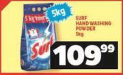 Usave Surf hand washing powder-5kg offer