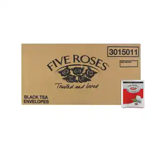 Five roses black tea envelope (200 x 2.5g)