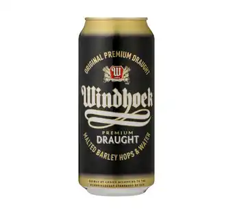Makro’s liquor Windhoek draught cans (24 x 440 ml) offer