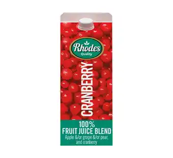 Makro’s liquor Rhodes 100% fruit juice blend cranberry (1 x 2l) offer