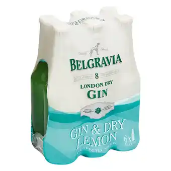 Pick n Pay Liquor Belgravia dry lemon nrb 275ml x 6 offer