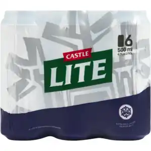 Shoprite Liquor Castle lite beer cans 6 x 500ml offer