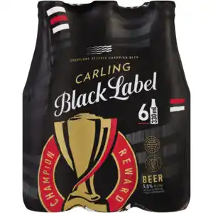 Shoprite Liquor Carling black label beer bottles 6 x 330ml offer