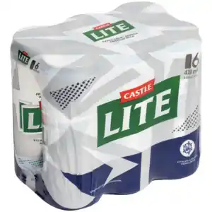 Shoprite Liquor Castle lite beer cans 6 x 410ml offer