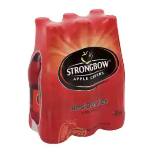 Shoprite Liquor Strongbow red berries apple cider bottle 6 x 330ml offer