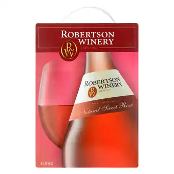 Pick n Pay Liquor Robertson slimline natural sweet rose 3l offer