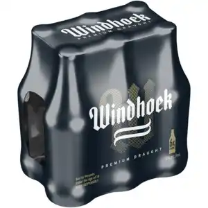 Shoprite Liquor Windhoek premium draught beer bottles 6 x 440ml offer