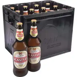 Castle lager beer bottles 12 x 750ml
