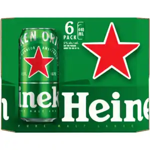 Shoprite Liquor Heineken premium lager beer cans 6 x 440ml offer