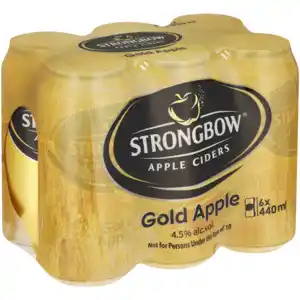 Shoprite Liquor Strongbow gold apple cider cans 6 x 440ml offer