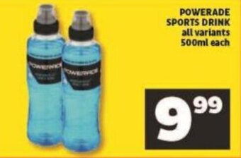 Shoprite Powerade Sports Drink 500ml each offer