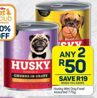 Pick n Pay Husky Wet Dog Food Assorted 775g offer